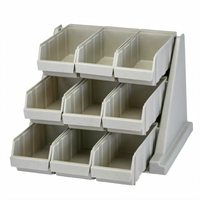 Cambro Versa 9-Bin Wall-Mount Condiment Organizer Rack