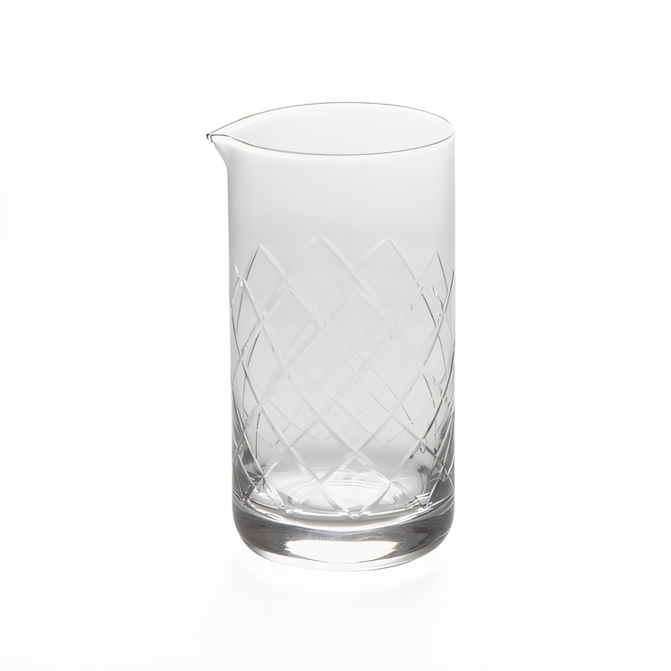 Product image #1 for 25 oz Clear Hand-Cut Diamond Mixing Glass