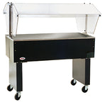Thumbnail image #1 for Eagle Group Service Mate BPST-2 33-Inch Portable Buffet Solid Top Unit with Stainless Steel Top and Clear Double-Sided Sneeze Guard