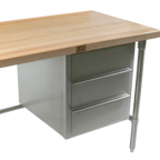 Thumbnail image #1 for John Boos D11E 3-Tier Stainless Steel Drawer Unit for Enclosed Base Tables