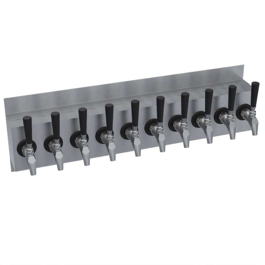 Product image #1 for Krowne 30-Inch Wall-Mount 10-Faucet Glycol-Cooled Beer Tower with Drip Tray