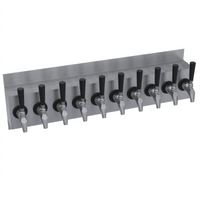 Krowne 30-Inch Wall-Mount 10-Faucet Glycol-Cooled Beer Tower with Drip Tray