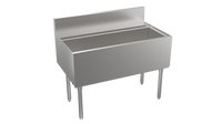Krowne Stadium Series 42-Inch Underbar Ice Bin/Cocktail Unit with 10-Circuit Cold Plate, 129 lb. Ice Capacity