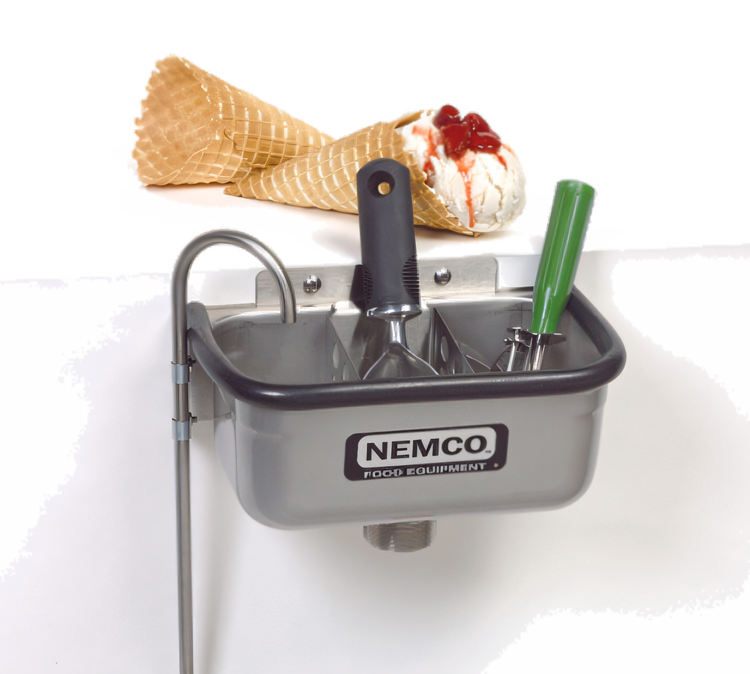 Product image #1 for Spadewell 10-Inch Side-Mount Stainless Steel Ice Cream Spade Dipper Well
