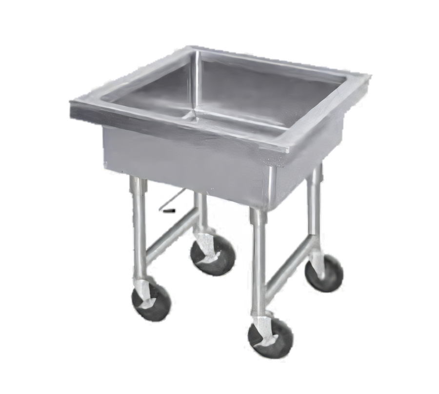 Product image #1 for Advance Tabco Portable Stainless Steel Soak Sink with 22 x 22 x 12-Inch Compartment