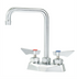 Thumbnail image #1 for Krowne Diamond Series Commercial Deck-Mount Faucet with 4-Inch Centers and 6-Inch Double-Bend Spout