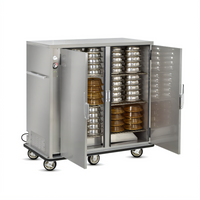 FWE A-Series Heated Banquet Transport & Serve Cabinet, Double Door, 120 Covered Plate Capacity
