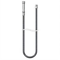 T&S Brass 108-Inch Flexible Stainless Steel Pre-Rinse Hose with Gray Handle