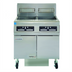 Thumbnail image #1 for Frymaster H55 High-Efficiency Gas Fryer Battery with Built-In Filtration, Two 50-lb Frypots