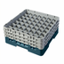 Thumbnail image #2 for Cambro Camrack Full Size 49-Compartment Glass Rack with 3 Soft Gray Extenders