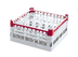 Thumbnail image #1 for Signature Full-Size 25-Compartment X-Tall Plus Compartment Glass Rack, Light Green with Gold Top Extender