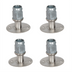 Thumbnail image #1 for BK Resources BK-SSRFAF-WH-4 Shelf Casters & Leveling Feet
