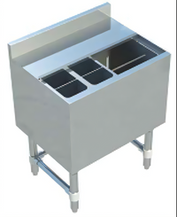 Sapphire 24-Inch Underbar Ice Bin with 12-Inch Deep Insulated Bin and 7-Circuit Cold Plate