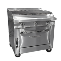 Southbend Platinum 36-Inch Heavy Duty Gas Range with Charbroiler Top and Convection Oven Base