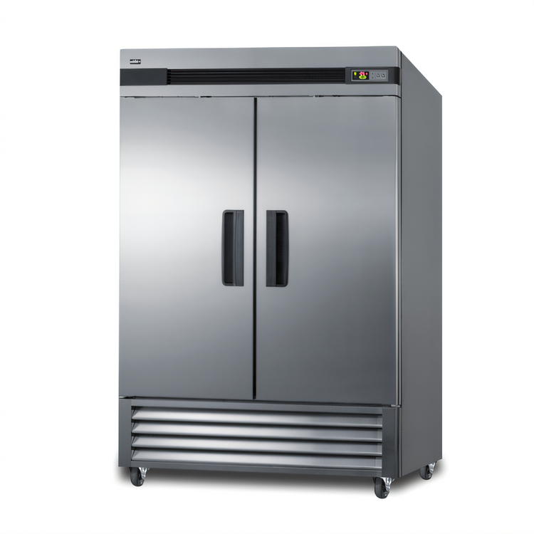 Product image #1 for Summit Commercial SCFF497 Upright Reach-In All-Freezer, 49 Cu. Ft., Two-Section, Stainless Steel