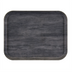 Thumbnail image #1 for Cambro Décor Series Camtray Rectangular Textured Fiberglass Cafeteria Tray, 20 x 15 Inches, Charcoal Gray