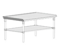 John Boos GS6-2472GSK Equipment Stands & Utility Carts