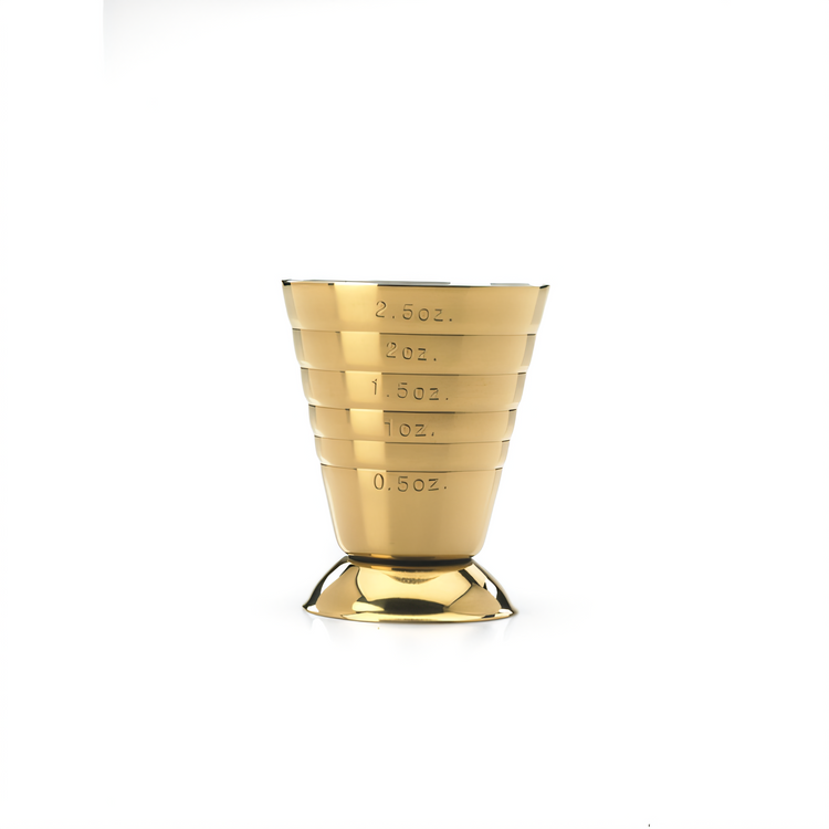 Product image #1 for Barfly Gold-Plated Stainless Steel Bar Measuring Cup Jigger, 2-1/2 oz.