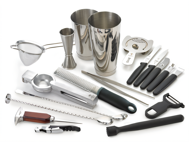 Product image #2 for Barfly Deluxe 18-Piece Stainless Steel Barware Set