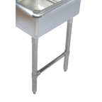 Thumbnail image #1 for BK Resources BKL-SSH-1014 Stainless Steel Legs & Bracing Kit for Compartment Sinks, Fits 14" x 10" Bowls