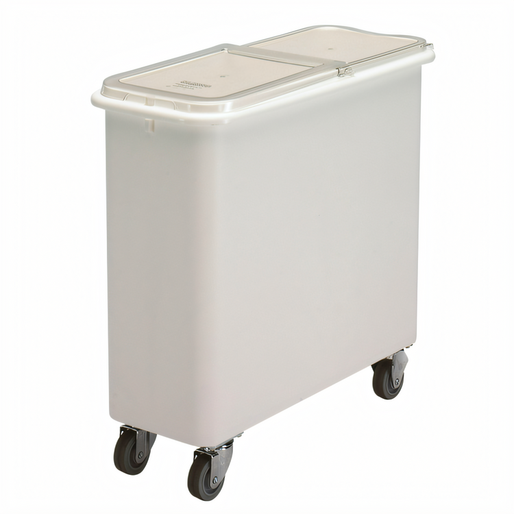 Product image #1 for Cambro 27-Gallon Mobile Flat Top Ingredient Bin with Sliding Polycarbonate Lid