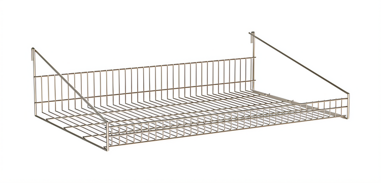 Product image #1 for Metro SmartWall Life 30" x 18" Wall-Mounted Grid Shelf with Retaining Edge, 304 Stainless Steel