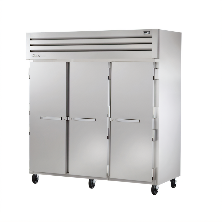 Product image #1 for True SPEC SERIES 3-Section Reach-In Refrigerator with Solid Swing Doors and Top-Mounted R290 Refrigeration
