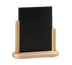 Thumbnail image #1 for Securit Double-Sided Natural Wood Tabletop Menu Card Holder Board with Removable Blackboard, 6 x 9 Inches