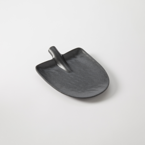 Product image #1 for Oval Melamine Shovel Platter, 8.5 x 6.25 x 1.6 Inch, Midnight