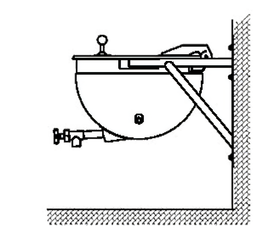 Product image #1 for Legion LSWT-50 50-Gallon Stationary Wall-Mounted Full-Jacketed Direct Steam Kettle