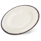 Thumbnail image #1 for CFS Brands Mingle™ 5400253 9-Inch Round Melamine Salad Plate, Sweet Cream, Medium Rim Case of 12