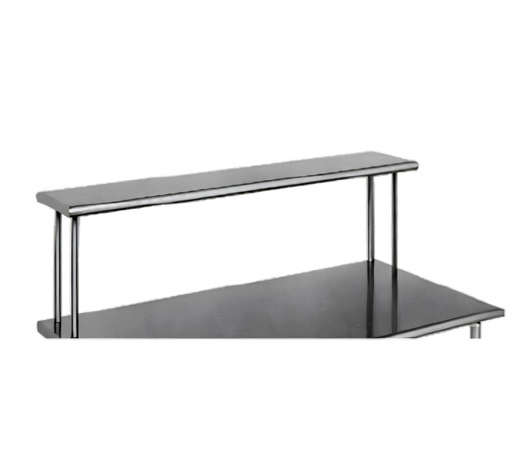 Product image #1 for Eagle Group 60-Inch x 10-Inch x 18-Inch Table-Mount Single Deck Stainless Steel Work Table Overshelf