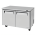 Thumbnail image #1 for Turbo Air M3 Series 48-Inch Two-Section Undercounter Refrigerator with Rear-Mounted Self-Contained Refrigeration, Solid Swing Doors, 12.2 Cu. Ft.