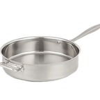 Thumbnail image #1 for Vollrath Intrigue® 47747 9.5 Qt 18-8 Stainless Steel Tall-Side Sauté Pan, 14 1/16-Inch, Induction Ready