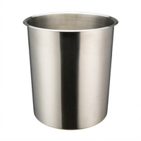 Winco Prime 8.25 Qt Round Stainless Steel Bain-Marie Pan