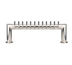 Thumbnail image #1 for 47-Inch Countertop 2-Column Glycol-Cooled Pass-Thru Draft Beer Tower with 12 Faucets