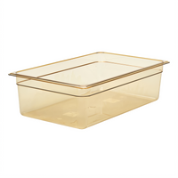 Cambro H-Pan High Heat Full-Size 6-Inch Deep Amber Hot Food Pan