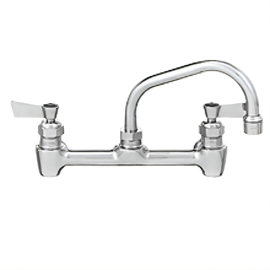 Product image #1 for Fisher Backsplash-Mount Faucet with 16-Inch Swing Spout, 8-Inch Centers