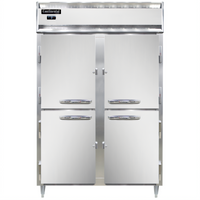 Continental Refrigerator D2FNHD Designer Line Two-Section Reach-in Freezer with Half-Height Solid Doors