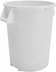 Thumbnail image #1 for Bronco 20 Gallon Round Stackable Waste Container, White