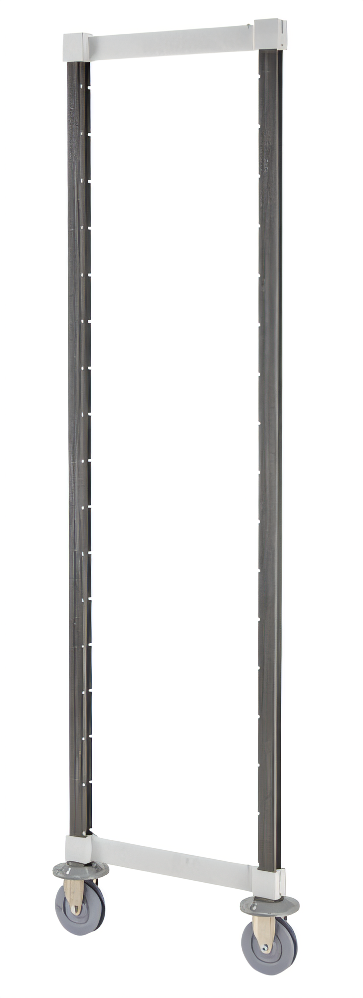 Product image #1 for Cambro Camshelving Elements XTRA High Density Mobile Post Kit with Casters and Bumpers, 24-1/2 x 72 Inches, Speckled Gray