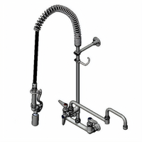 EasyInstall 8-Inch Wall-Mount Pre-Rinse Unit with Add-On Faucet and 18-Inch Double-Joint Swing Nozzle