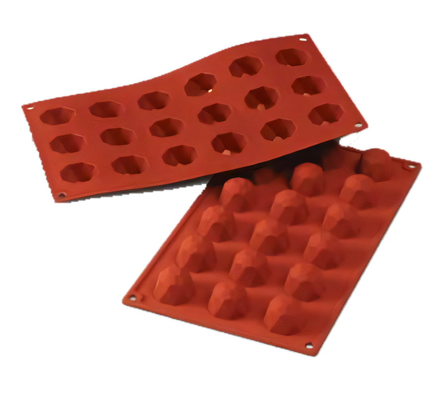 Product image #1 for Silikomart Small Diamond Silicone Baking Mold, 18-Cavity
