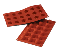 Silikomart Small Diamond Silicone Baking Mold, 18-Cavity