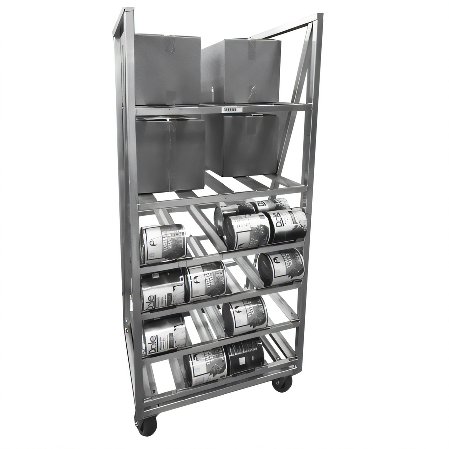 Product image #1 for Channel Manufacturing CSBR-80 Stationary Aluminum Can and Storage Rack for 80 #10 Cans