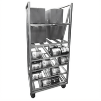 Channel Manufacturing CSBR-80 Stationary Aluminum Can and Storage Rack for 80 #10 Cans
