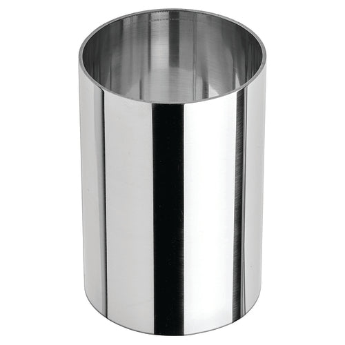Product image #1 for Winco Round Pastry Mold, 2-Inch Diameter x 3-Inch High, Stainless Steel