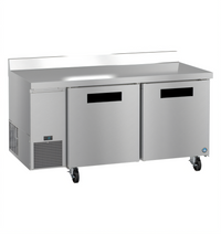 Hoshizaki Steelheart 67-Inch Two-Section Worktop Refrigerator with Side-Mounted Self-Contained Refrigeration