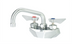 Thumbnail image #1 for Krowne Diamond Series Commercial Splash Mount Faucet with 4-Inch Centers and 6-Inch Swing Spout