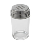 Thumbnail image #1 for American Metalcraft 4407 6 oz Clear Glass Spice Shaker with Slotted Stainless Steel Lid Case of 24